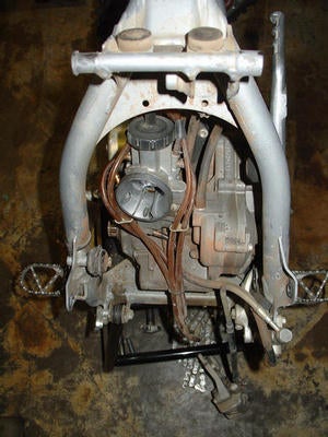 KTM 380 motorcycle engine