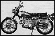 High pipes and higher revs were the trademark CL175 Scrambler in 1973.