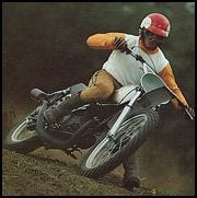 Breakthrough!  The 250 Elsinore set new standards for all other bikes of that period.  Side note:  the rider in the advertising photo was none other than legendary desert ace, J.N. Roberts.