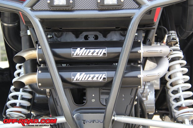 We love the look of polished exhausts, but we understand what Muzzys was going for and think the black finish ties in nicely.