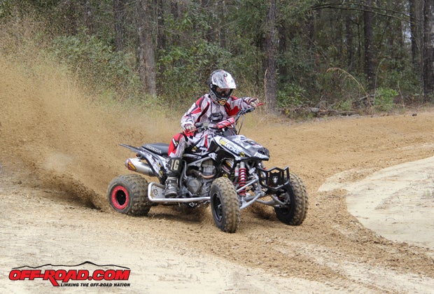 The Goldspeed tires get plenty of traction and kick up plenty of roost.