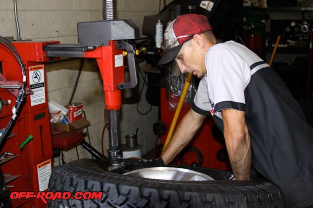 Our new BFG All-Terrain KO tires were mounted and balanced at Off Road Warehouse (ORW) in Escondido, CA. ORW is one of the largest BFG dealers in San Diego County and are also experts at getting these tires dialed in. Doug Ebba, ORW technician, can attest to that.