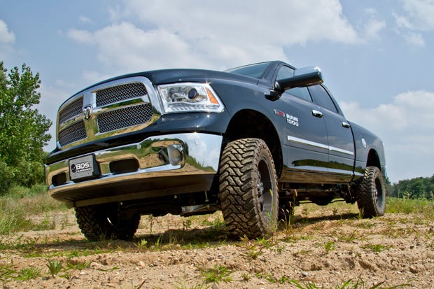 2015 RAM 1500 with BDS 4-inch Suspension and 35-inch tires (Photo Courtesy of Manufacturer).