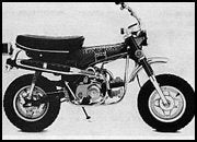 This was the bike that found its way to the bumper rack of countless motorhomes:  the CT70 Trail, built in 1972.