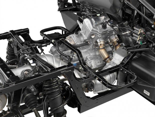 Honda's 999cc parallel twin engine is the largest in the multipurpose category.