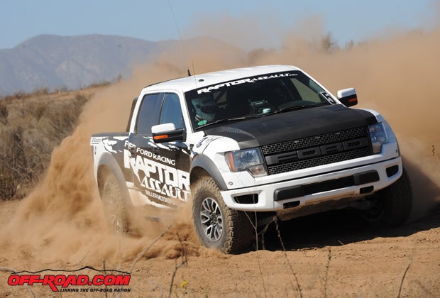 Ford Racing and Miller Motorsports Park brought down Ford Raptors for us to test the KO2 tire. We drove the mostly stock Raptors with KO2s that were aired up to roughly 35 PSI to get a true feel for the tires performance on the trail without airing down. Overall, the tire  and the Raptor  performed great on the trails in Baja. 