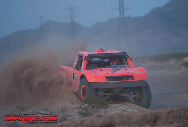 Robby Gordon was the second truck to cross the finish line behind Lofton. 