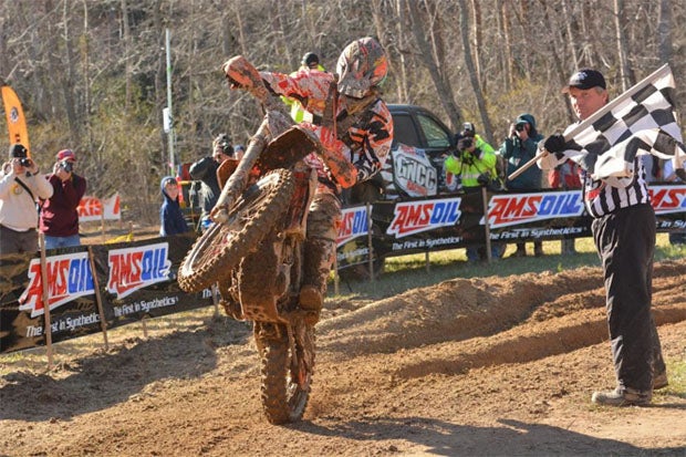Kailub Russell earned the GNCC win at round two. 