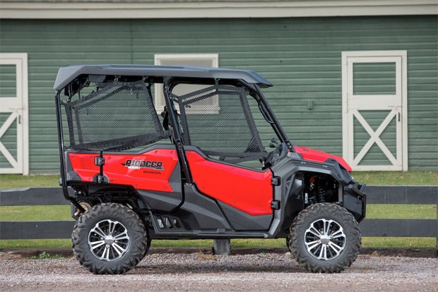 The Pioneer 1000-5 Deluxe comes with color-matched door and bed panels, along with a host of other features. The color-matched panels can be upgrade on the base models as well.